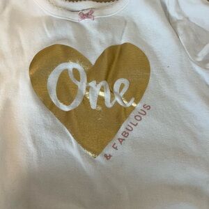 First Birthday outfit onesie and skirt